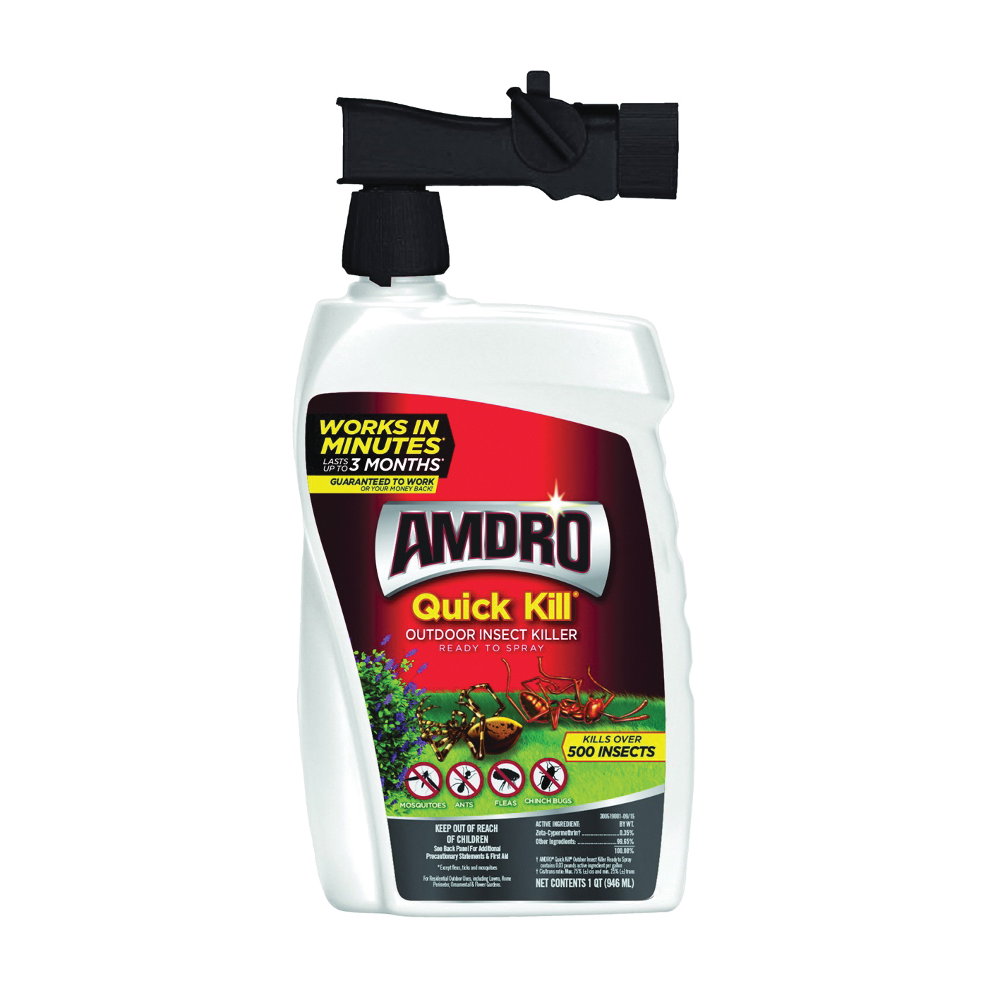 QUICK KILL 100522991 Outdoor Insect Killer, Liquid, Spray Application, 32 oz