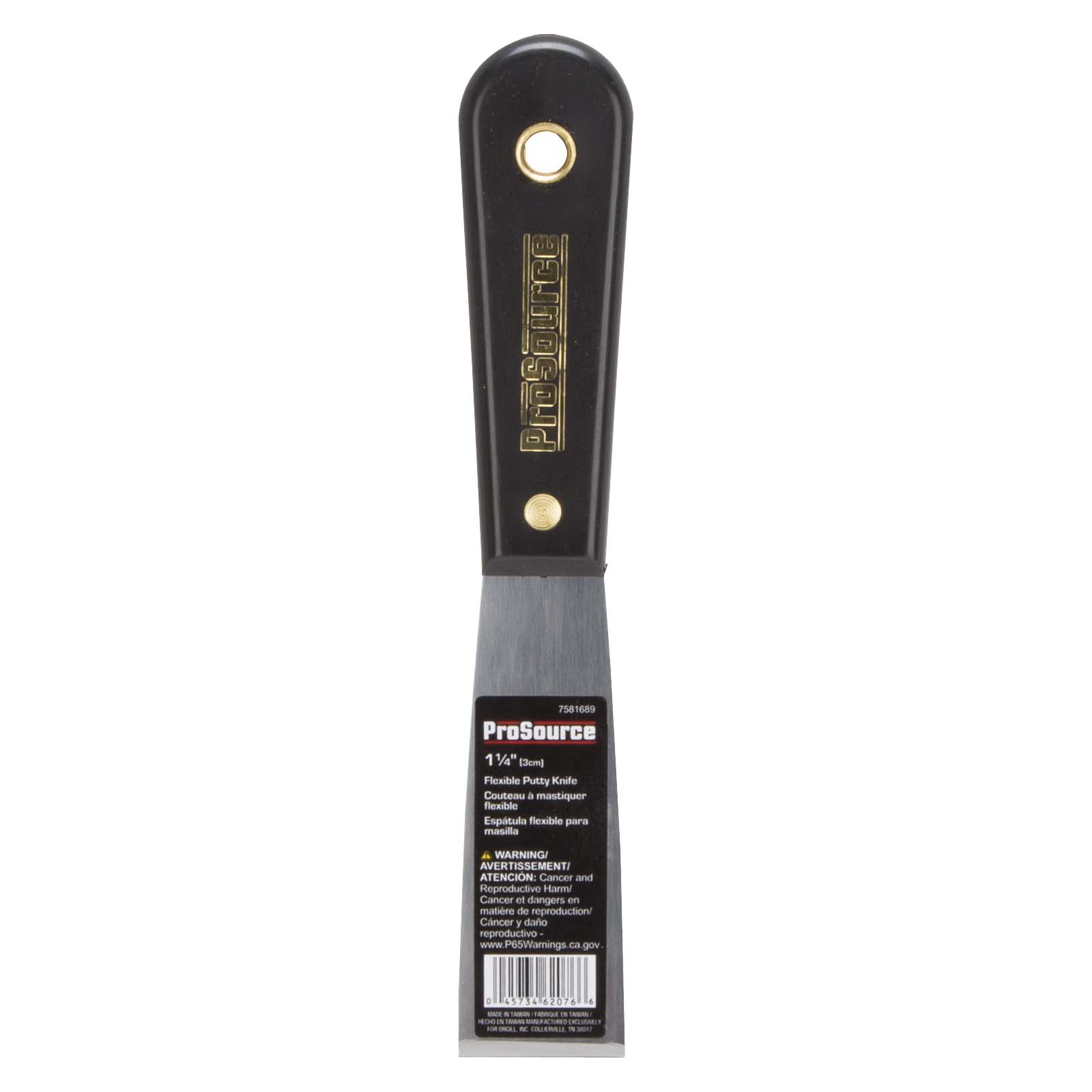 010203L Putty Knife with Rivet, 1-1/4 in W HCS Blade