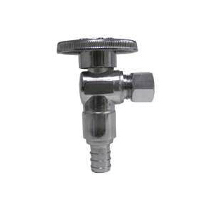 PP2882LF/PBQT250 Stop Valve, 1/2 x 3/8 in Connection, PEX x Compression, Brass Body