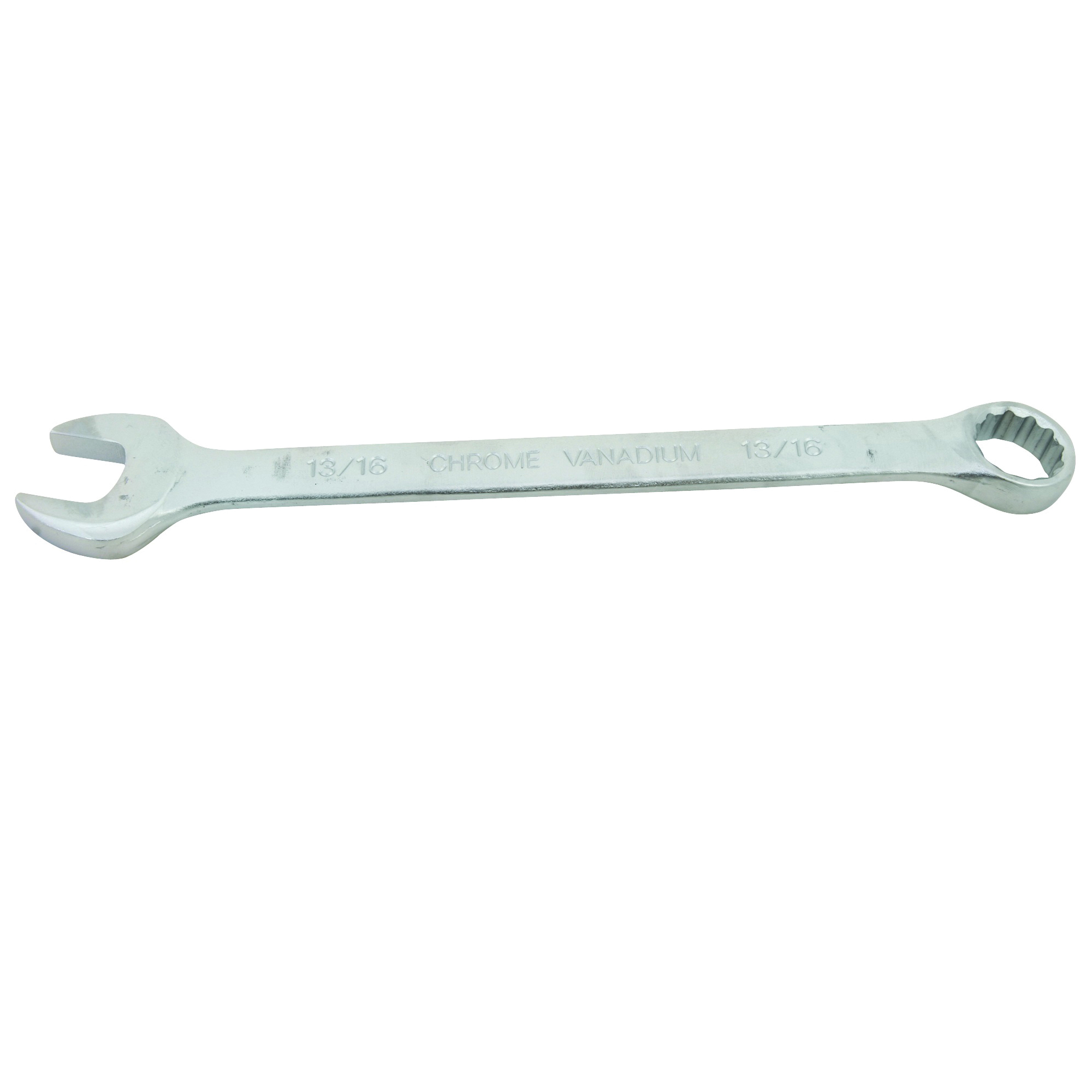 MT65457683L Combination Wrench, SAE, 13/16 in Head, Chrome Vanadium Steel