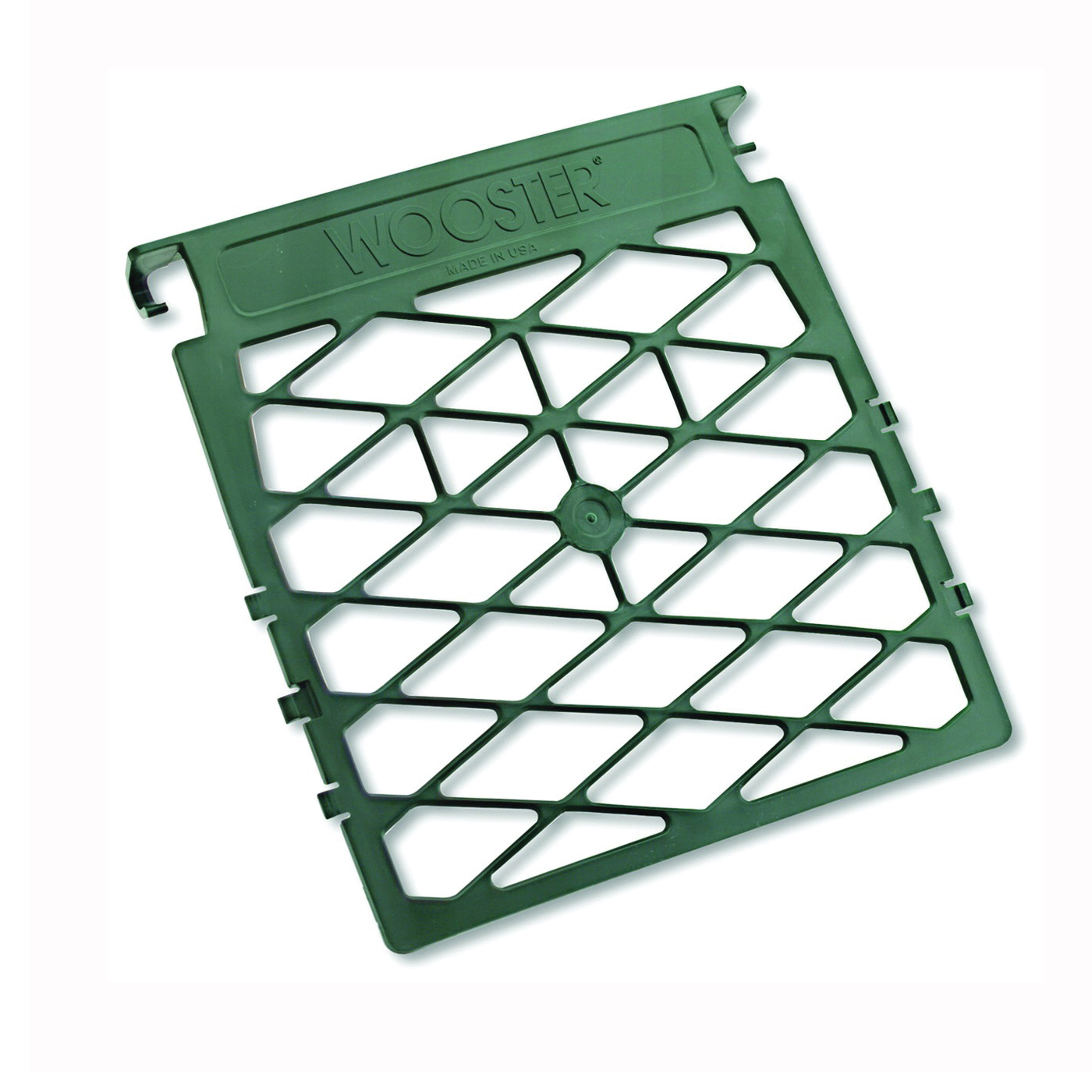 R007 Bucket Grid, 10-1/2 in L, 10-1/2 in W, Polypropylene, Green