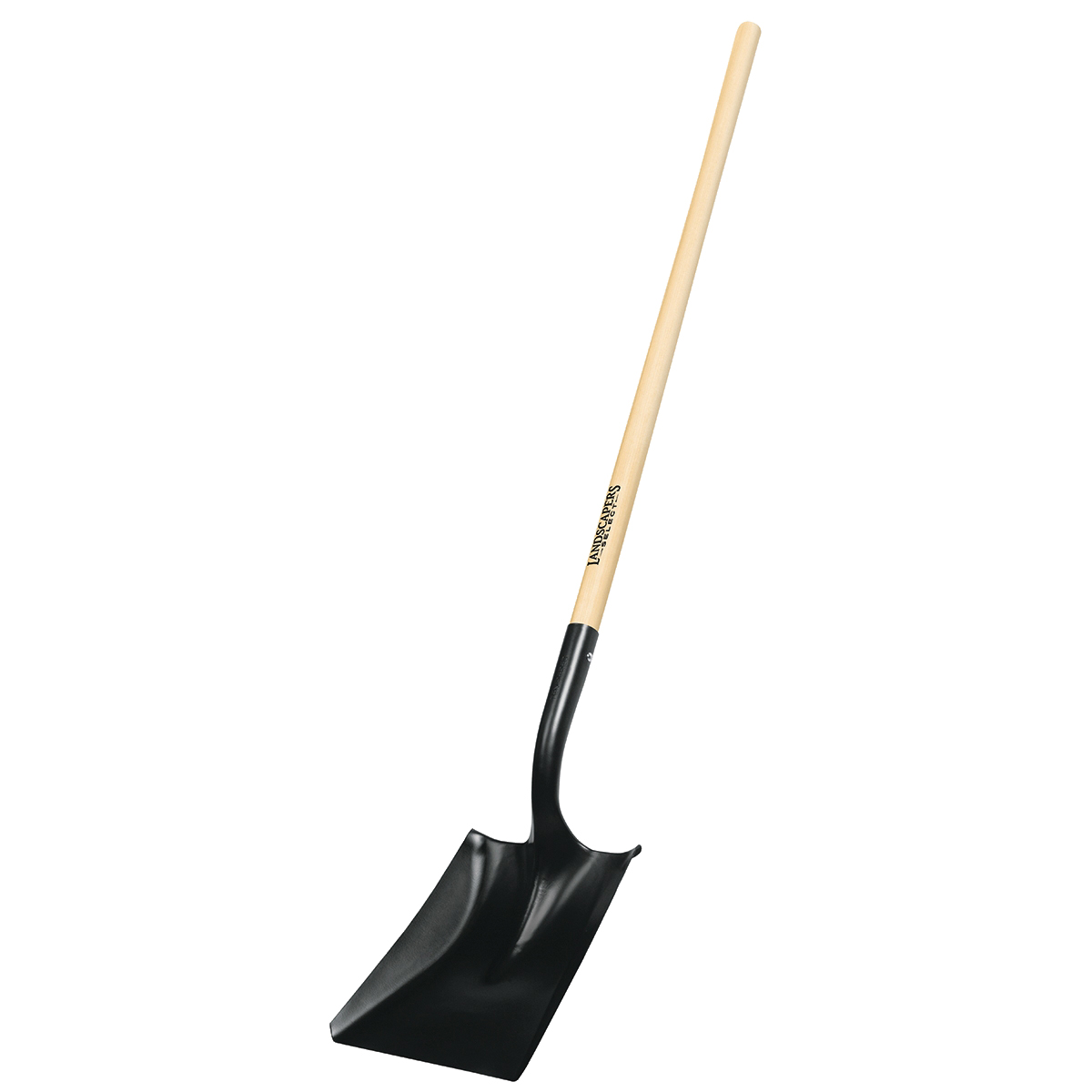 34609 PCL-P Square Point Shovel, Hardwood Handle, 45 in L Handle