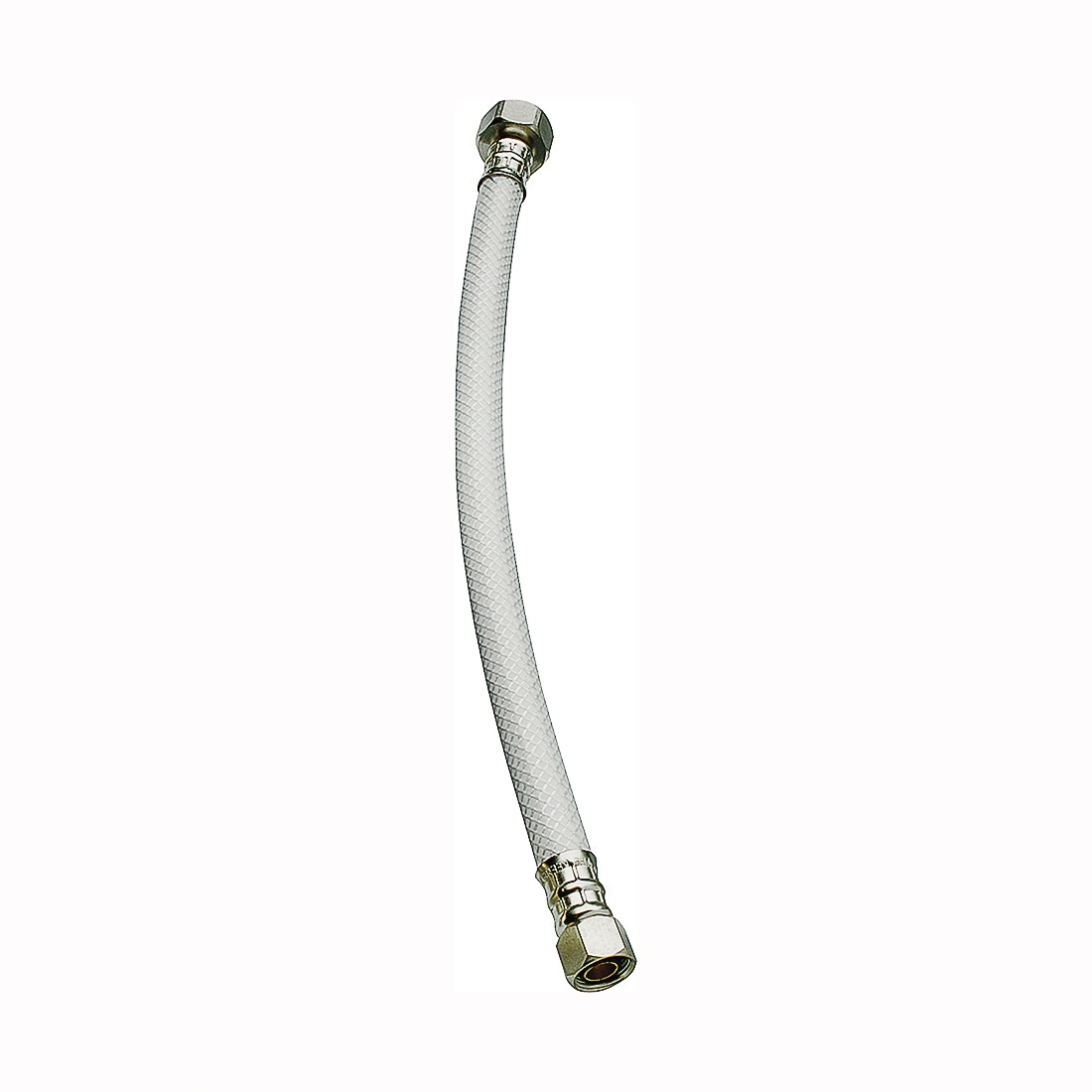 EZ Series PP23863 Sink Supply Tube, 3/8 in Inlet, Compression Inlet, 1/2 in Outlet, FIP Outlet, Vinyl Tubing