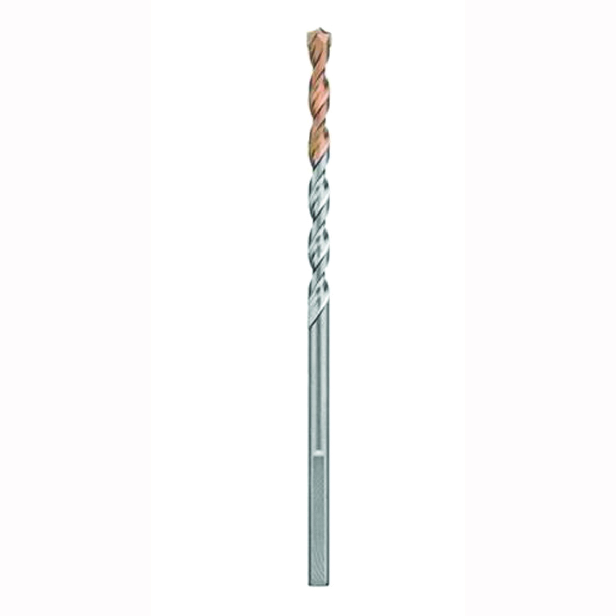 DW5229 Hammer Drill Bit, 5/16 in Dia, 12 in OAL, Percussion, 4-Flute, 5/16 in Dia Shank, Flat Shank