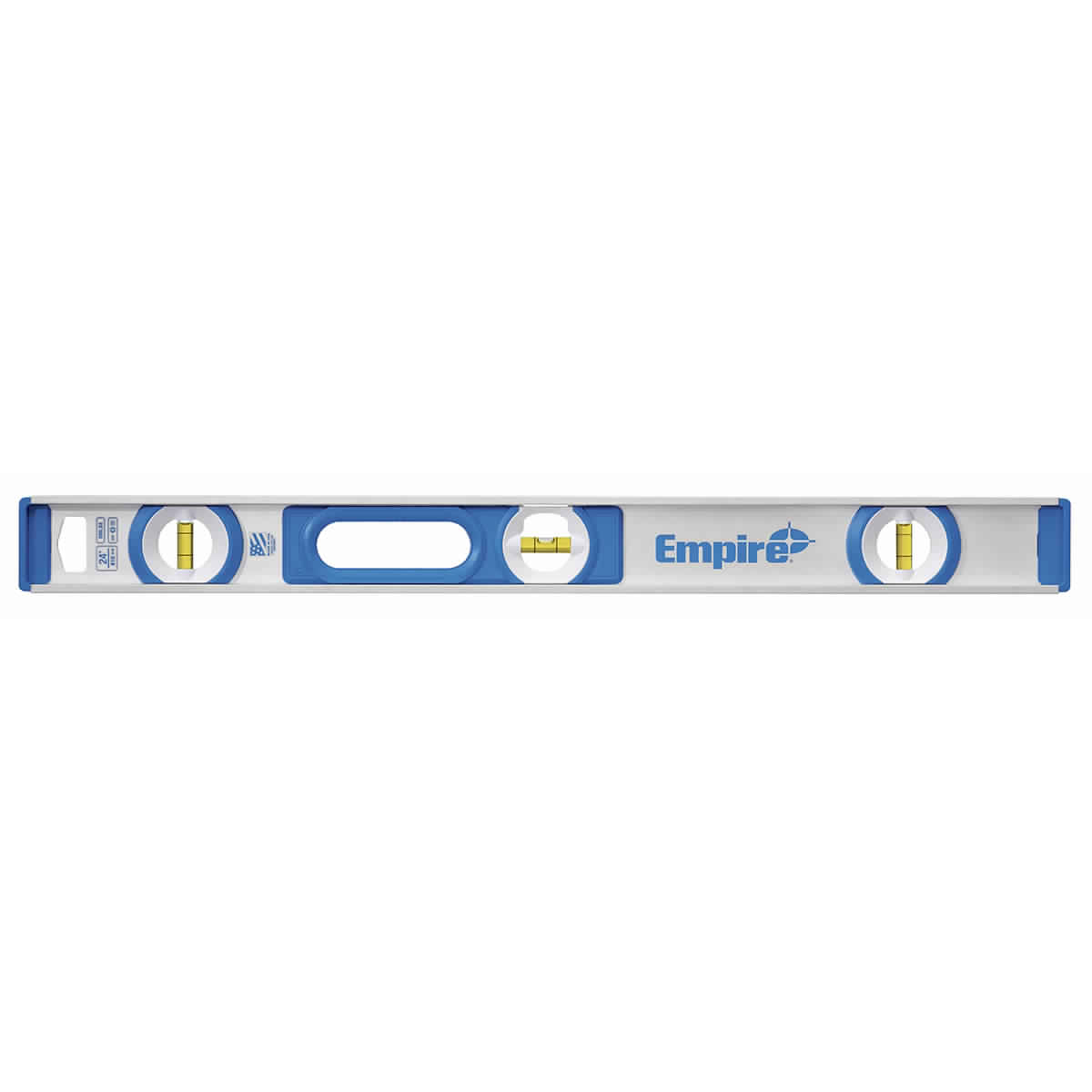 Empire 500 Series 500.48 I-Beam Level, 48 in L, 3 -Vial, Nonmagnetic, Aluminum, Blue - 2