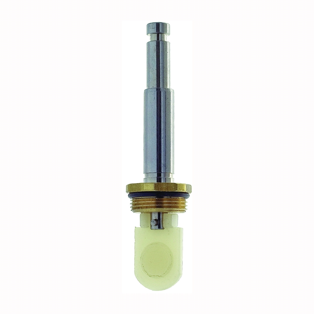 80971 Pushbutton Diverter Stem, Brass/Plastic, Chrome Plated, 3-3/4 in L