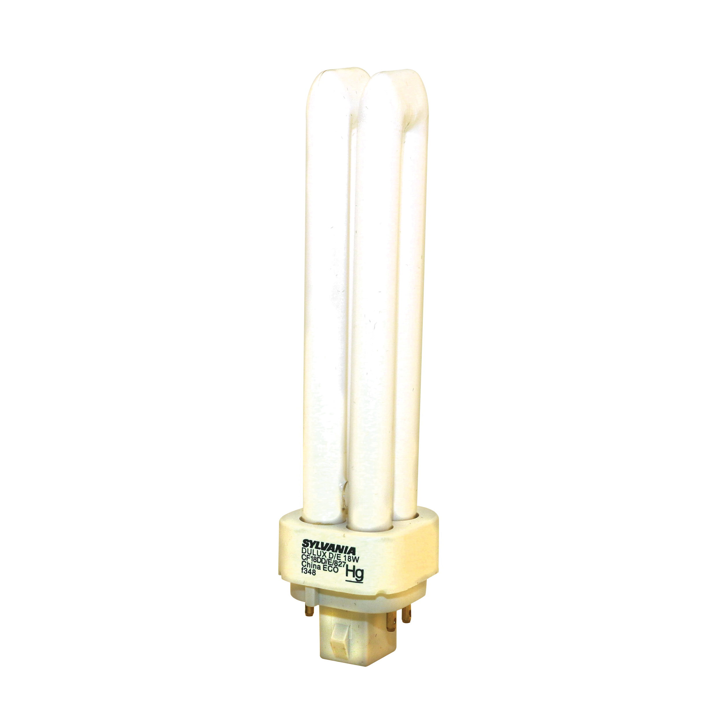 20683 Compact Fluorescent Bulb, 18 W, T4 Lamp, G24Q-2 Lamp Base, 989 Lumens, 2700 K Color Temp