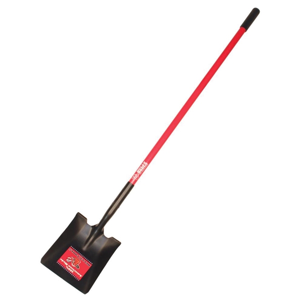 62525 Shovel, 9-1/2 in W Blade, 14 ga Gauge, Steel Blade, Fiberglass Handle, Comfort Grip Handle