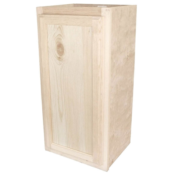 W1530-PFP Cabinet, 15 in OAW, 12-3/4 in OAD, 30 in OAH, Pine Wood, 1-Shelf, 1-Door, Assembled