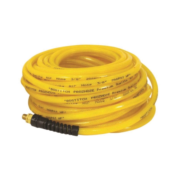 PRO-3850 Air Hose, 3/8 in OD, 50 ft L, MNPT, 300 psi Pressure, Polyurethane, Yellow