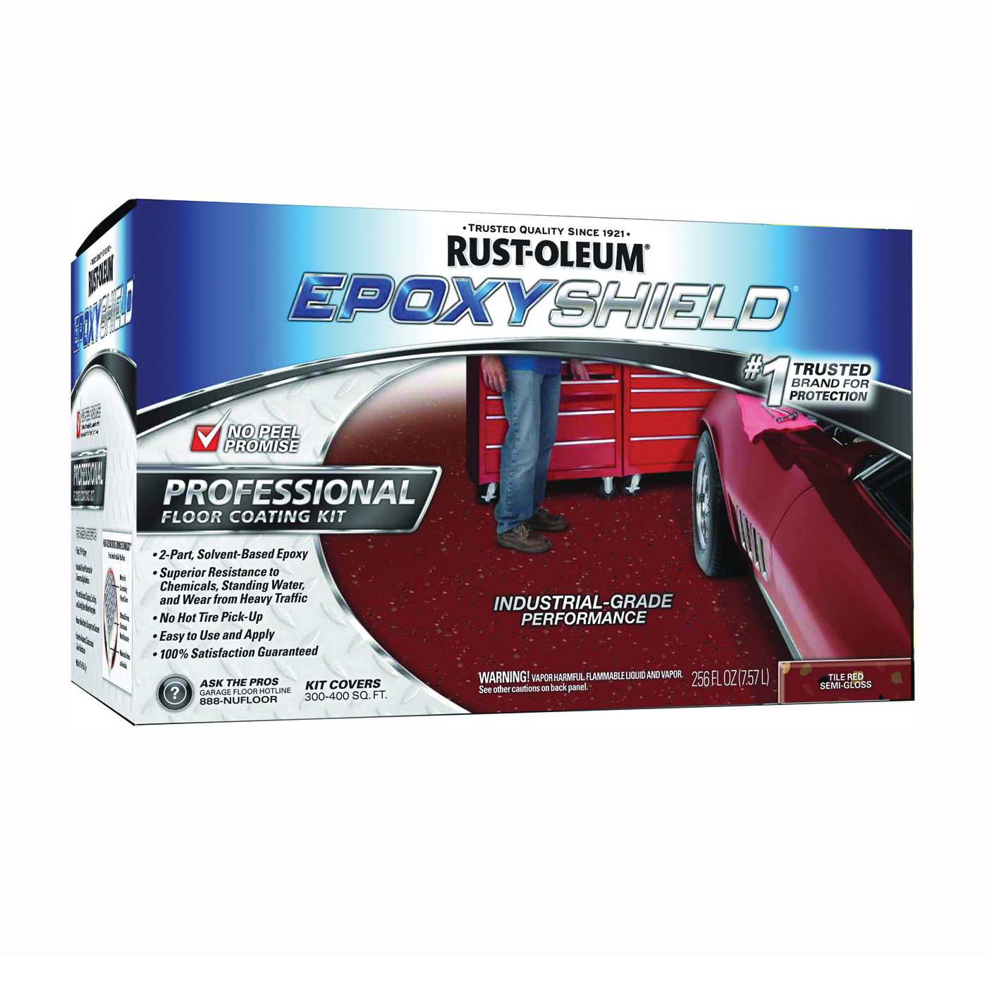 238468 Epoxy Coating Kit, Semi-Gloss, Tile Red