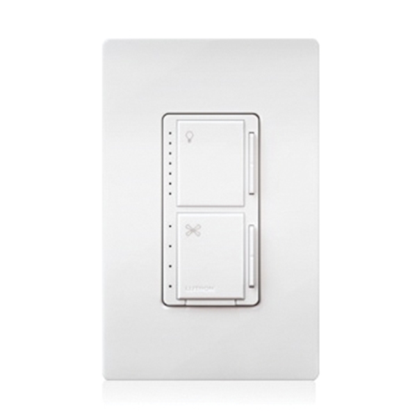 MACL-LFQH-WH Fan Control and Light Dimmer, 1 -Pole, 120 VAC, 60 Hz, White