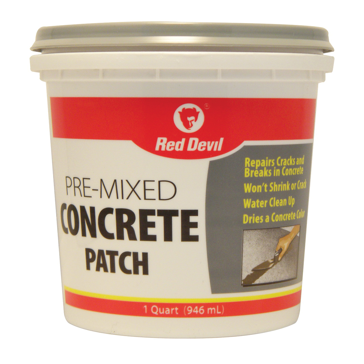0644 Concrete Patch, Gray, 1 qt Tub
