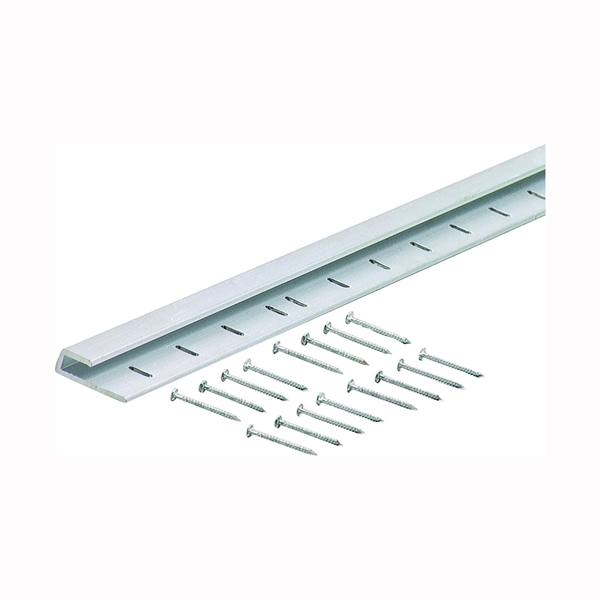 70094 Cap Moulding with Nail, 96 in L, Aluminum, Silver