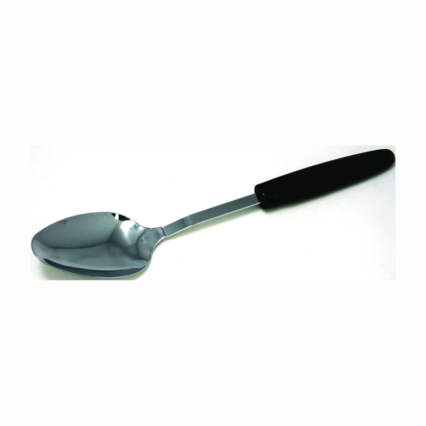 12930 Basting Spoon, 12 in OAL, Stainless Steel, Black, Chrome