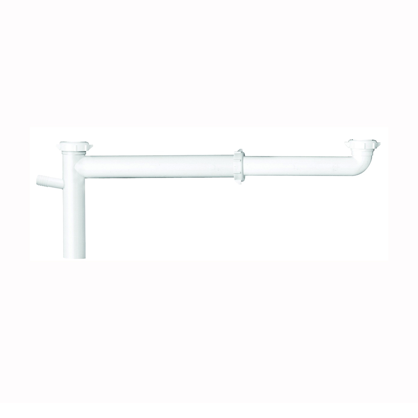 PP919W End Waste Outlet, 1-1/2 in, Slip, Plastic, White