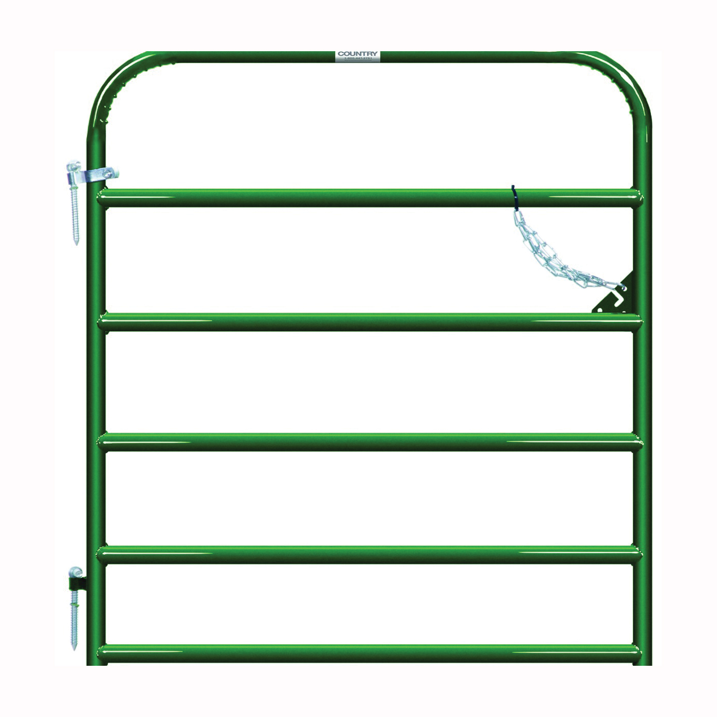 Behlen Country 40130042 Utility Gate, 48 in W Gate, 50 in H Gate, 20 ga Frame Tube/Channel, Green