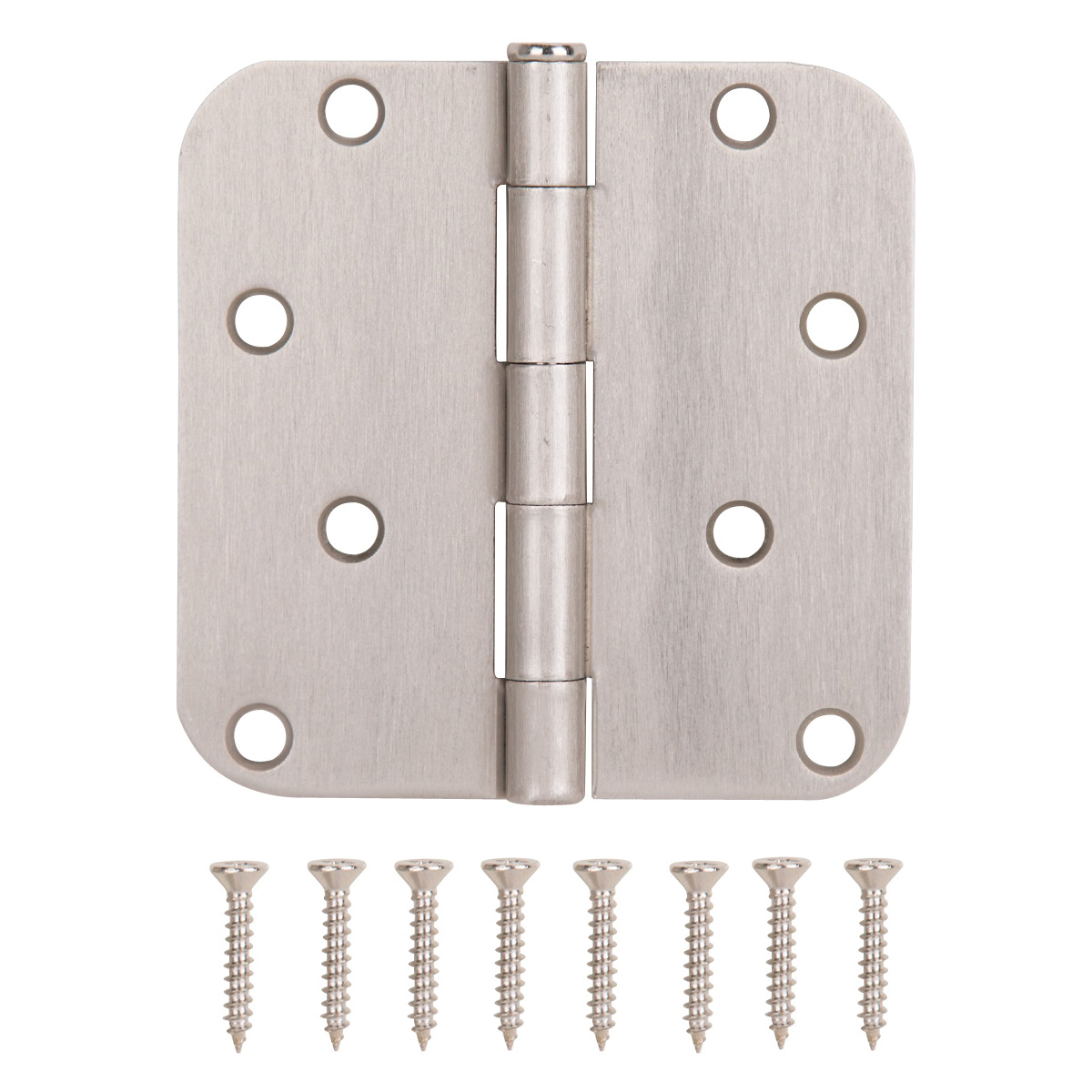 20348SNX Door Hinge, Steel, Satin Nickel, Loose Pin, 180 deg Range of Motion, Screw Mounting