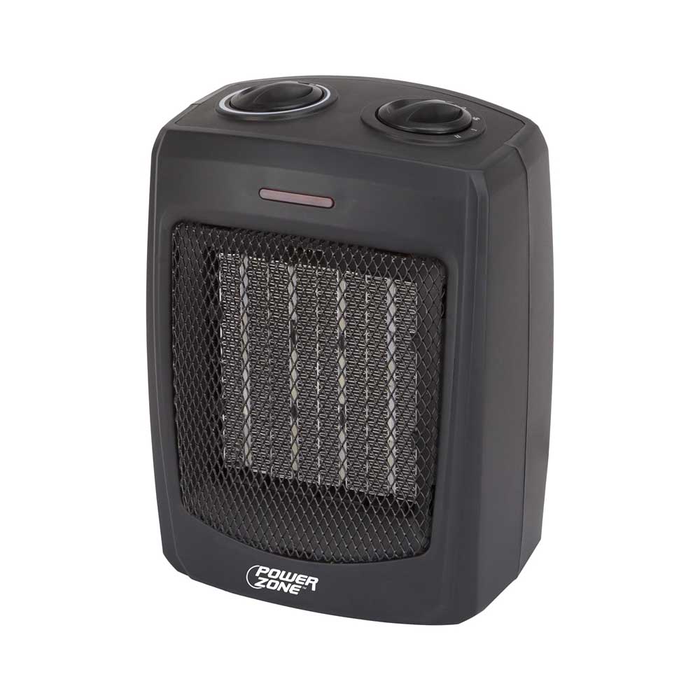 PTC-700 Portable Electric Heater, 12.5 A, 120 V, 1500 W, 1500W Heating, 2 -Heat Setting, Black