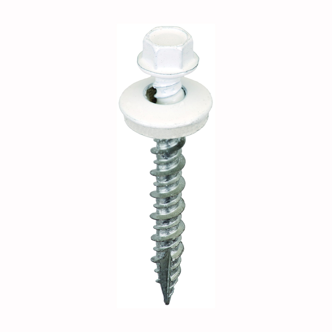 SW-MW15BW250 Screw, #9 Thread, High-Low, Twin Lead Thread, Hex Drive, Self-Tapping, Type 17 Point, 250/BAG