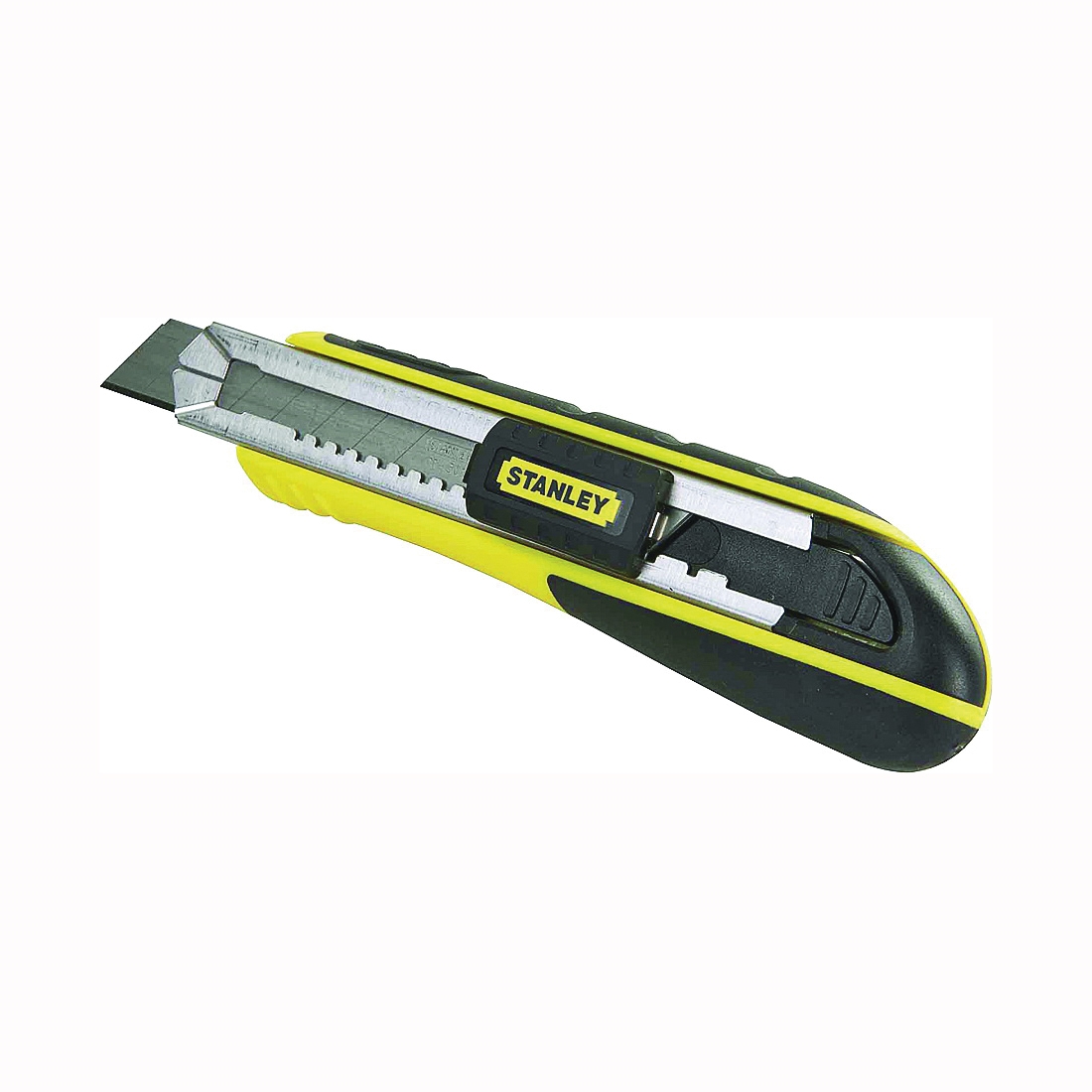 10-481 Utility Knife, 18 mm W Blade, Steel Blade, Black/Yellow Handle