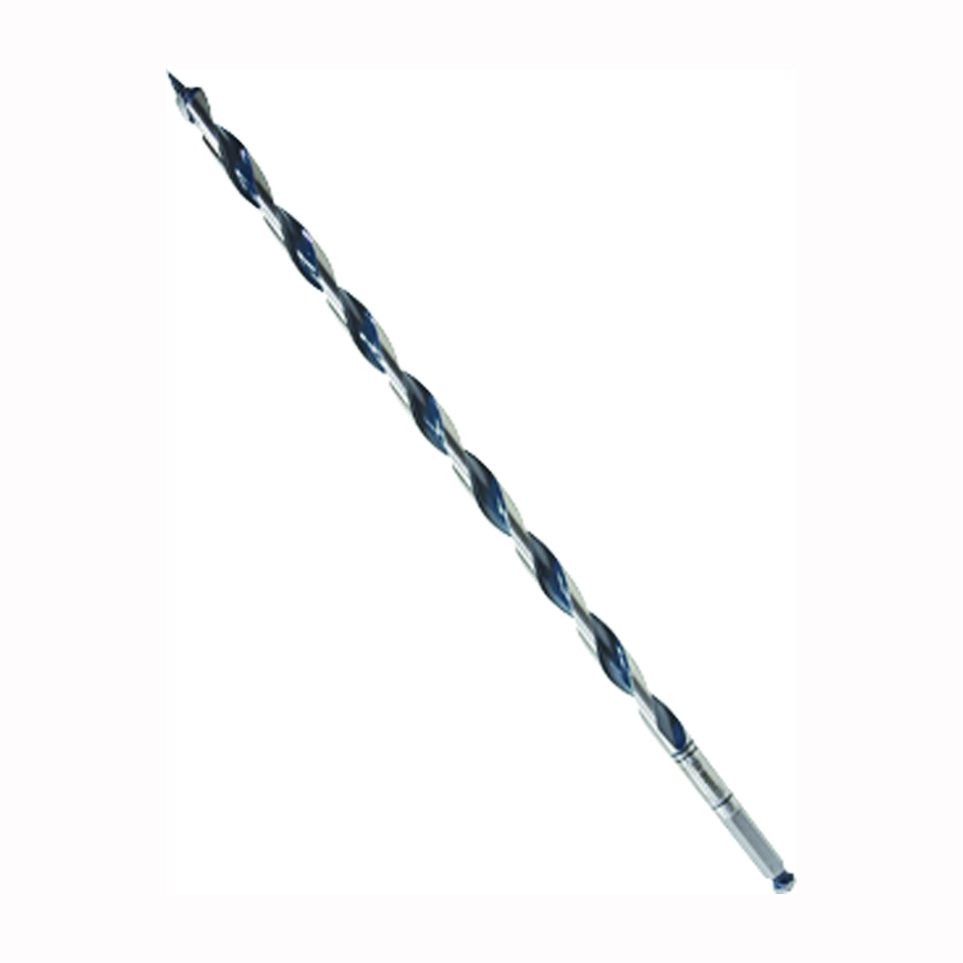 NKLT10 Auger Drill Bit, 5/8 in Dia, 17-1/2 in OAL, Open-Faced Flute, 7/16 in Dia Shank, Hex Shank