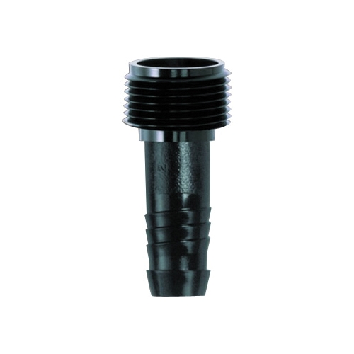 SWGA050 Pipe Adapter, 1/2 x 1/2 in, MNPT x Barb, Acetyl, Black, For: Swing Pipes