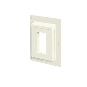 3SMR68TW Mounting Block, 11-1/2 in L, 9-1/16 in W, Fiber Cement, White