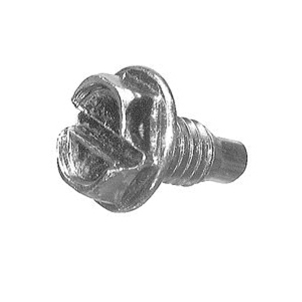 63299 Ground Screw, #10-32 Thread, Hex Drive, Steel, 10 BX