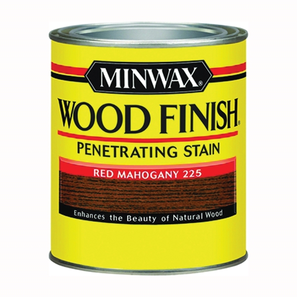 Minwax 222504444 Wood Stain, Red Mahogany, Liquid, 0.5 pt, Can