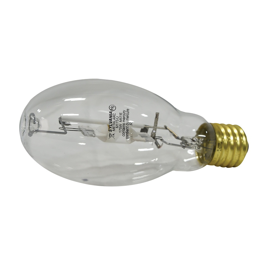 64164 Light Bulb, 175 W, BT28 Lamp, Mogul Lamp Base, 12,800 Lumens, 4200 K Color Temp, 7500 hr Average Life