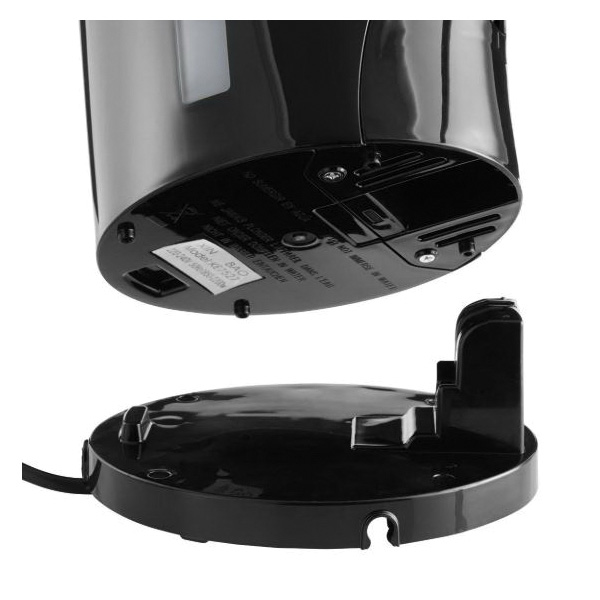 Oster BVST-EK18B Cordless Kettle, 1.7 L Capacity, 1500 W, Black, 8-1/2 in L, 6.33 in W, 9.48 in H - 2