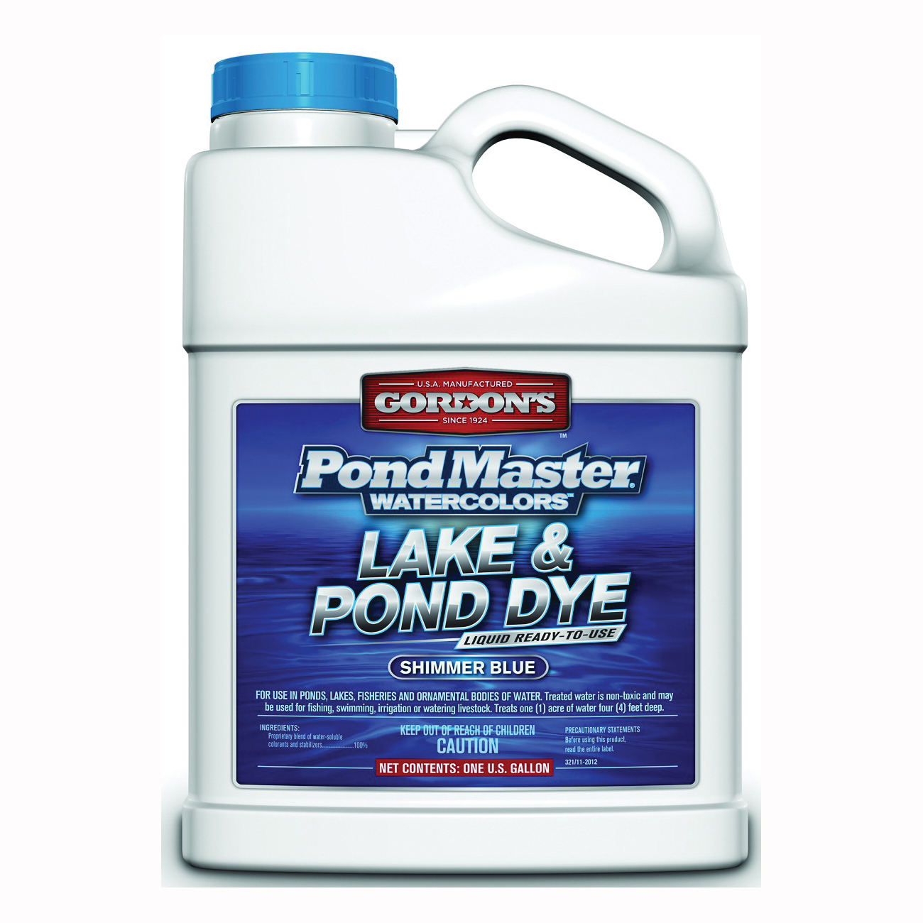 PondMaster 3211072 Lake and Pond Dye, Liquid, Dark Blue, 1 gal