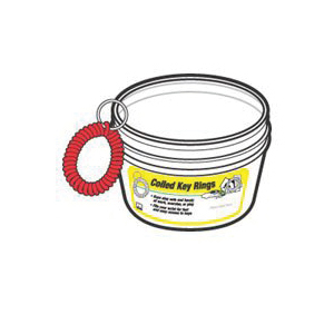 Hy-Ko KB152-BKT Key Ring, 1 in OD Dimensions, Coiled