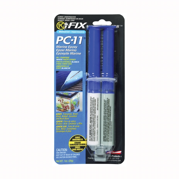 PC-11 010112 Epoxy Adhesive, White, Paste, 1 oz Syringe