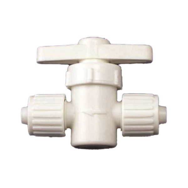 16879 Stop Valve, 3/8 in Connection, PEX, Plastic Body