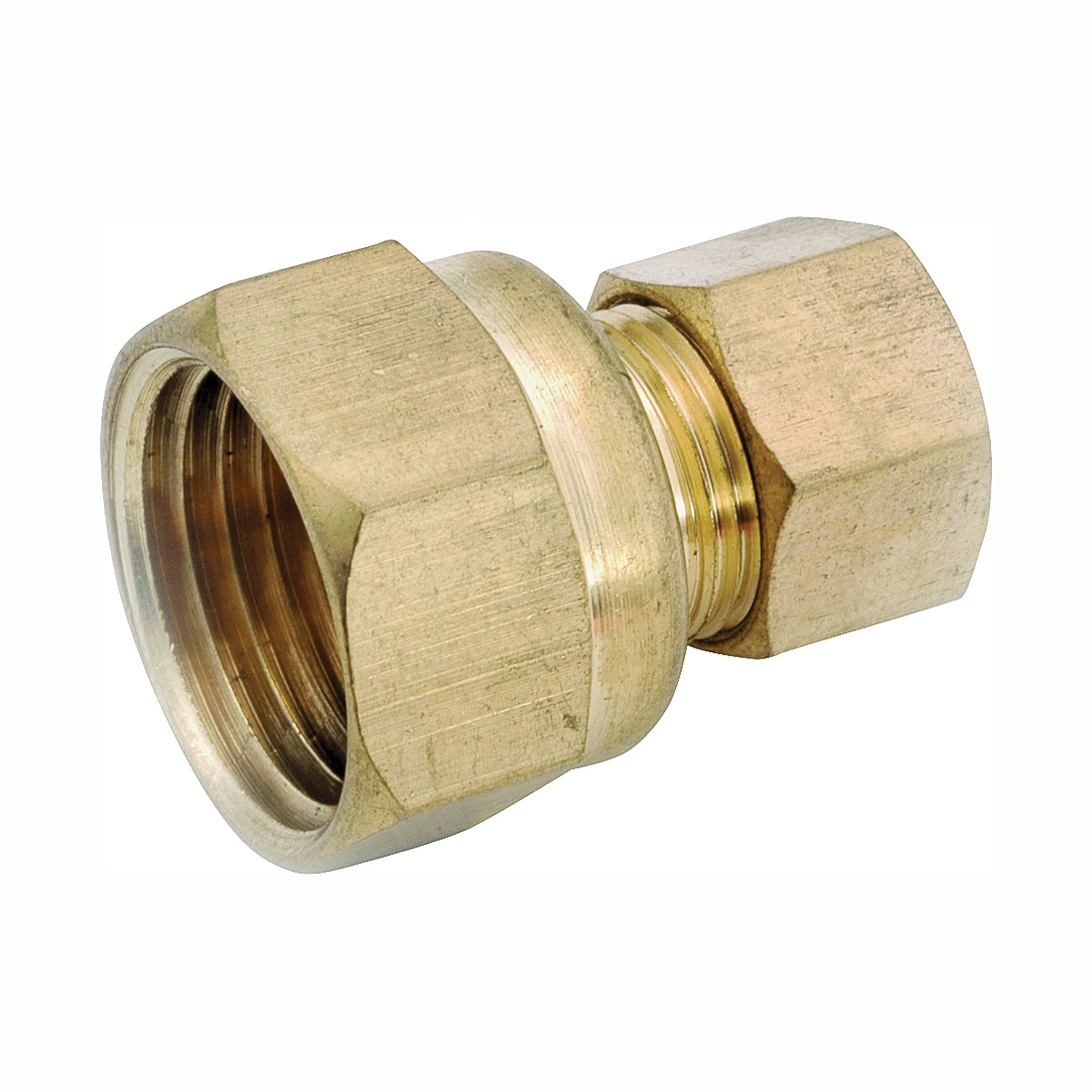 750066-0302 Tubing Coupling, 3/16 x 1/8 in, Compression x FIP, Brass