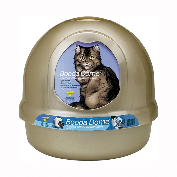 PETMATE Nestable Booda 22172 Litter Box, 18.64 in W, 18.64 in D, Tan - 2