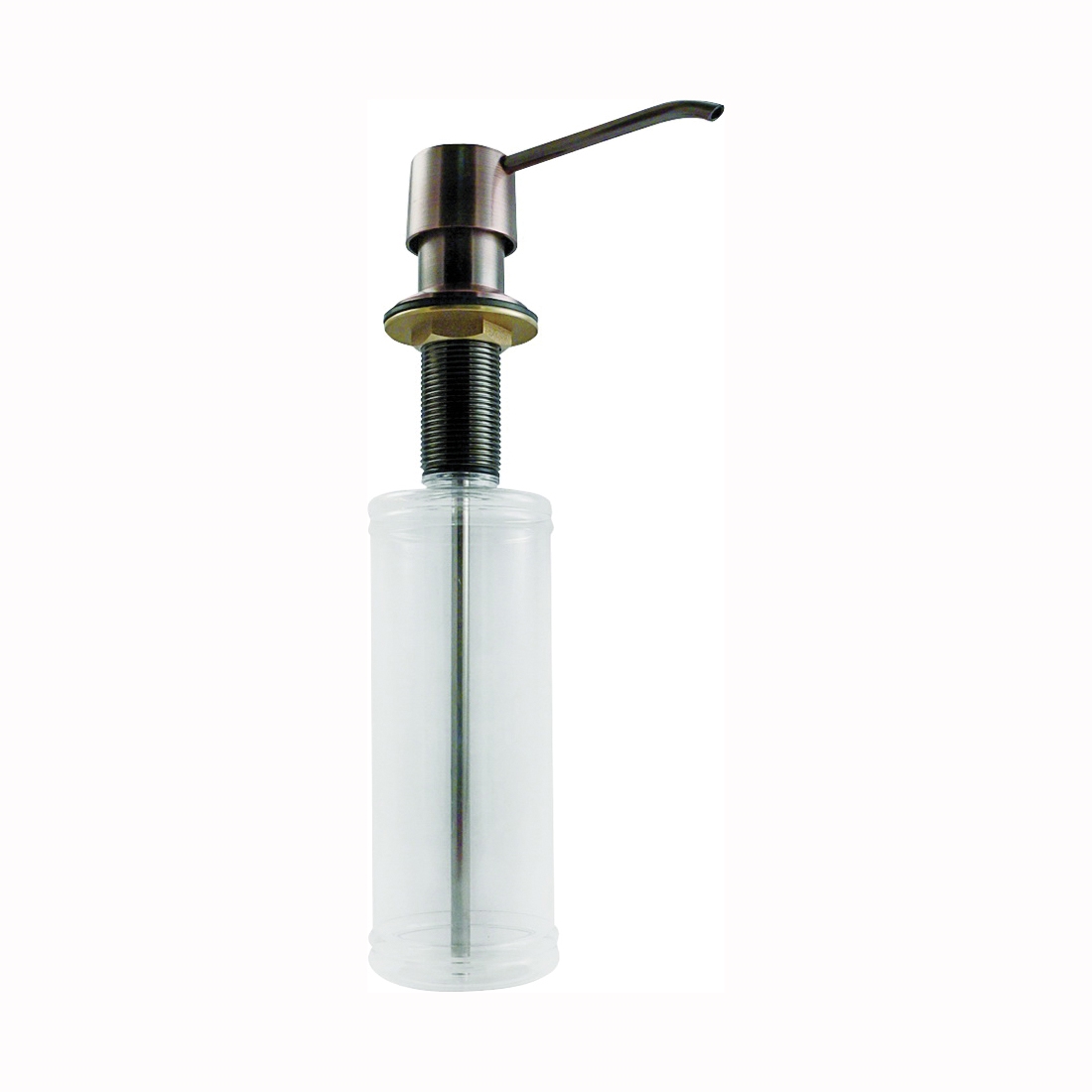 K612VB Soap Lotion Dispenser, Plastic/Stainless Steel, Clear, Venetian Bronze