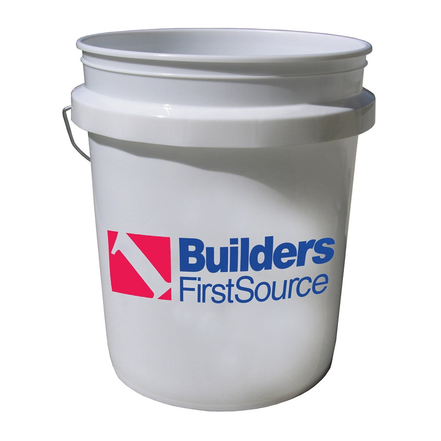 COLORmaxx 302182 Paint Bucket, 5 gal Capacity, White