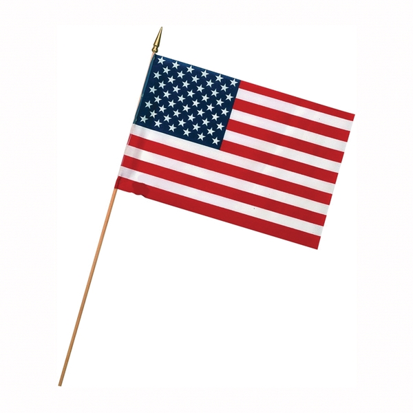Valley Forge USE8D USA Stick Flag Display, Polycotton - 2