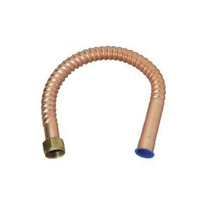Copper-Flex Series WB034-24N Water Heater Connector, 3/4 in, FIP x Sweat, Copper, 24 in L