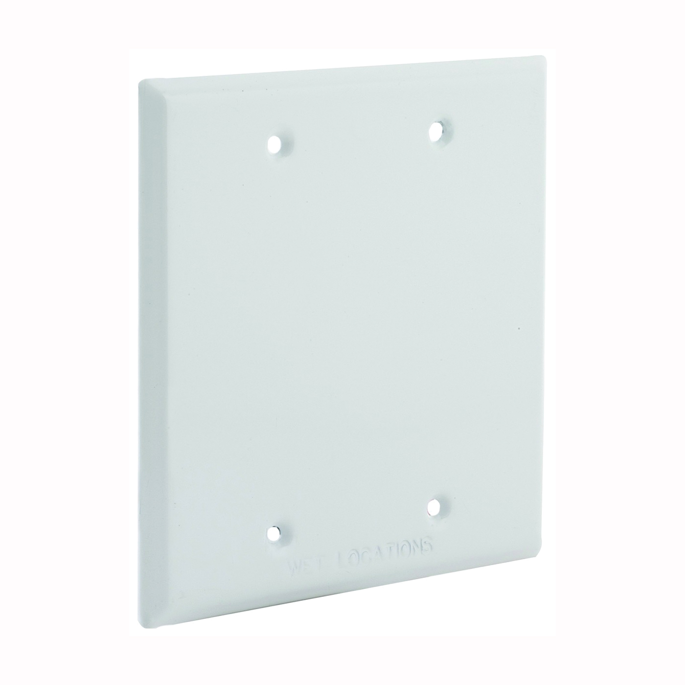 5175-1 Cover, 4-1/2 in L, 4-1/2 in W, Metal, White, Powder-Coated