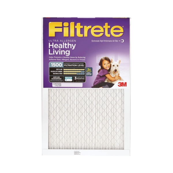 2001DC-6 Electrostatic Air Filter, 25 in L, 16 in W, 11 MERV, Fiber Filter Media