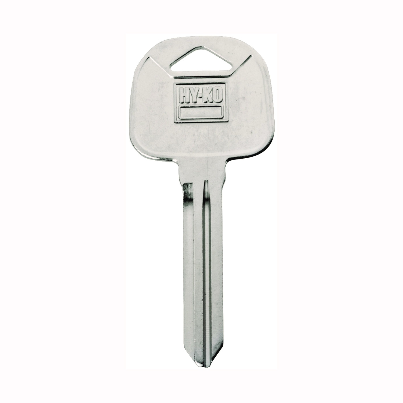 Hy-Ko 11010HY15 Automotive Key Blank, Brass, Nickel, For: Hyundai Vehicle Locks, HY15 Key Number