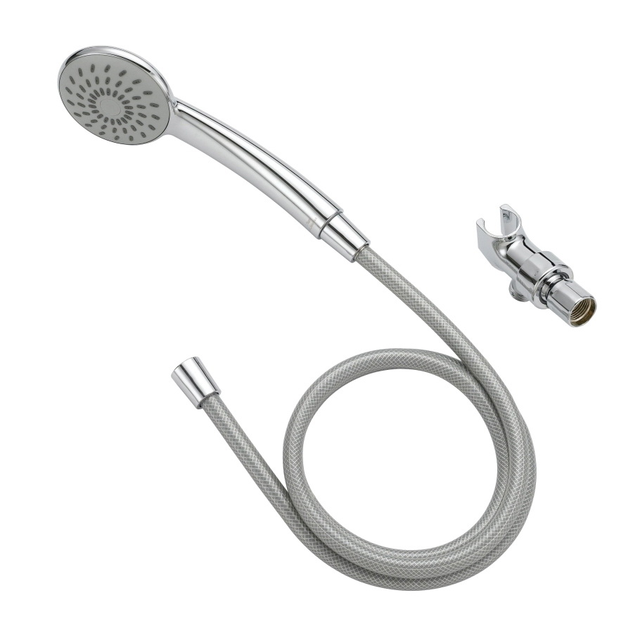 HS01201CP, Hand-Held Shower Head, 1.75 (6.6) 80 gpm (L/MIN) psi, 1/2-14 NPT Connection, Threaded, PVC, Chrome