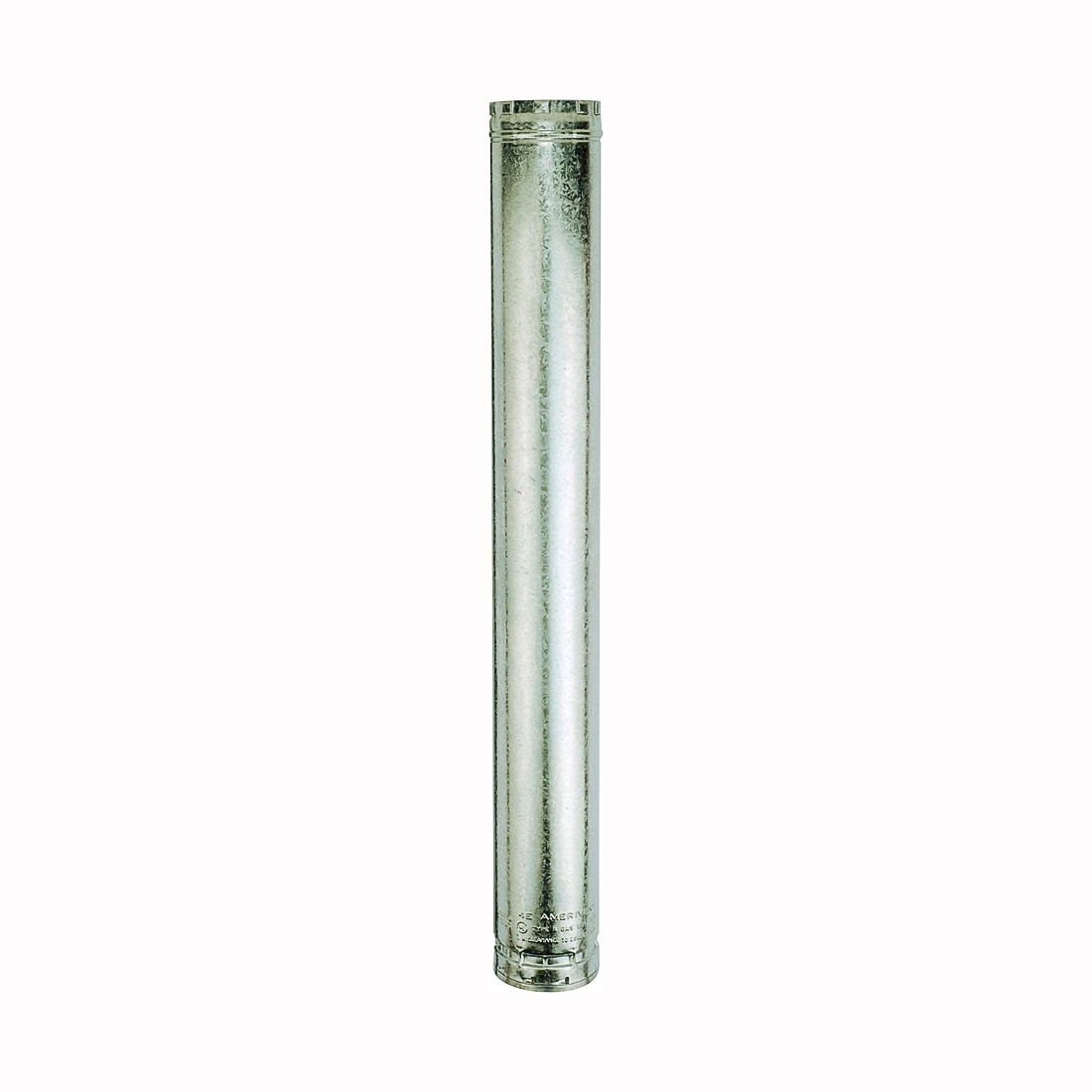 6E24 Type B Gas Vent Pipe, 6 in OD, 24 in L, Aluminum/Galvanized Steel