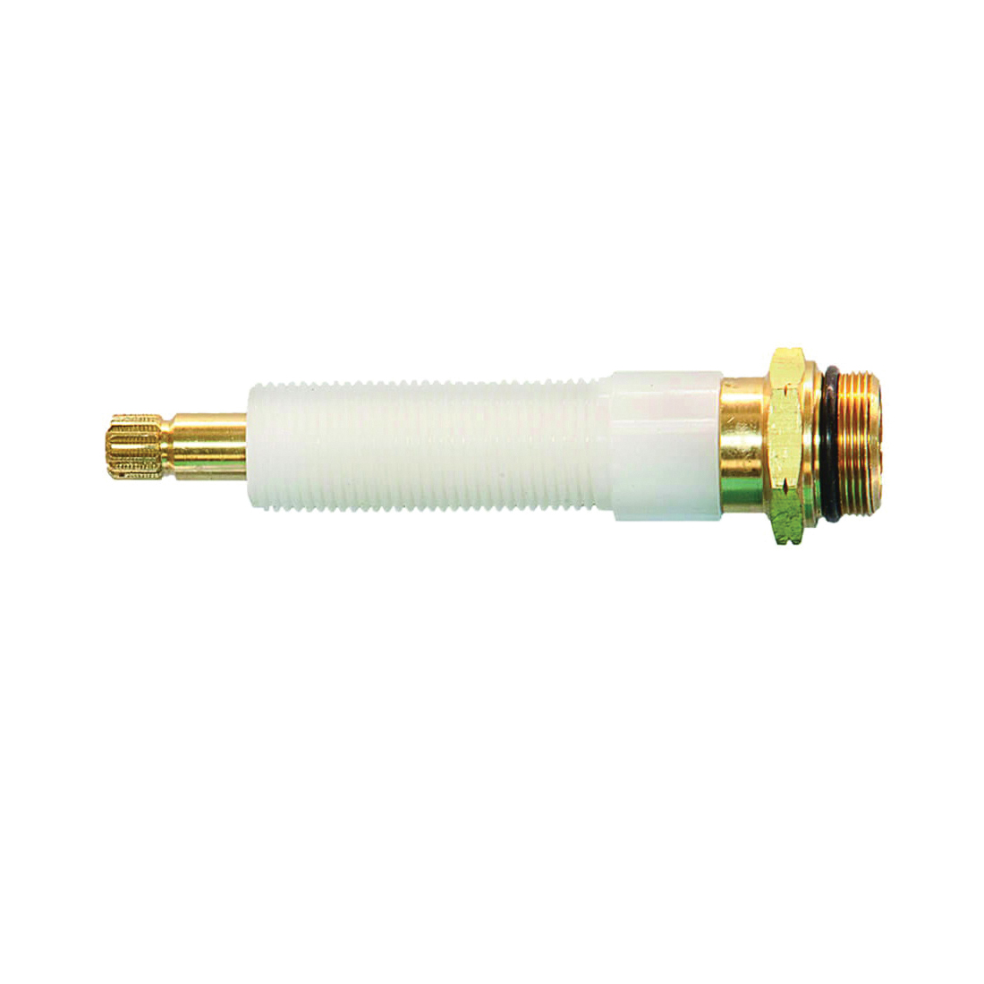 17491B Faucet Stem, Brass/Plastic, 4-7/32 in L, For: Kohler Two Handle Sink, Lavatory and Bath Faucets