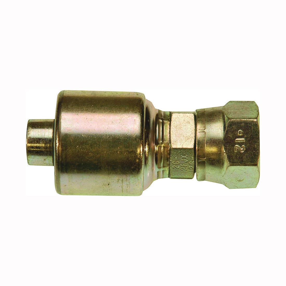 MegaCrimp G25170-0405 Coupling, 1/2-20, Flare, Steel, Zinc