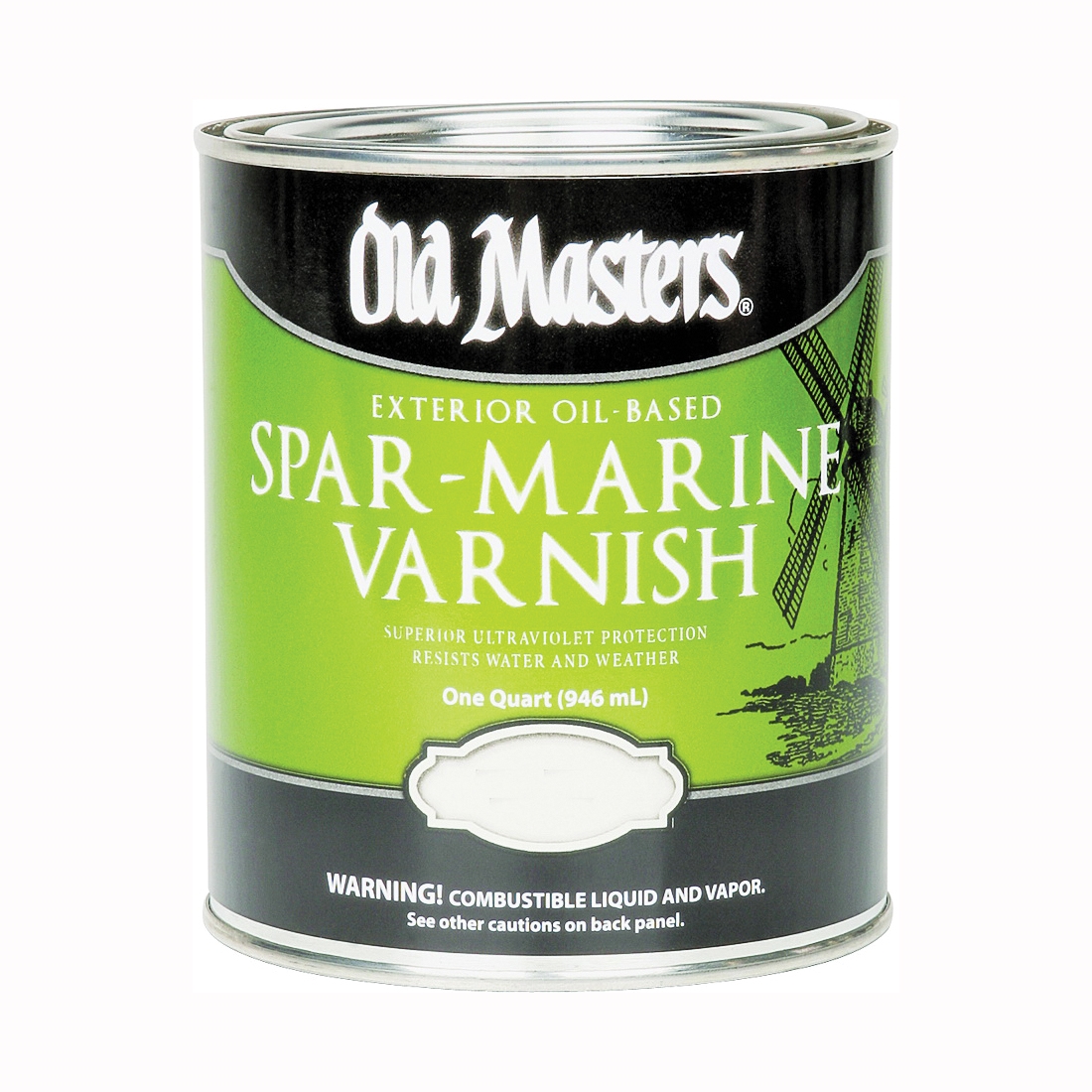 92504 Spar Varnish, Semi-Gloss, Liquid, Clear, 4 qt, Can